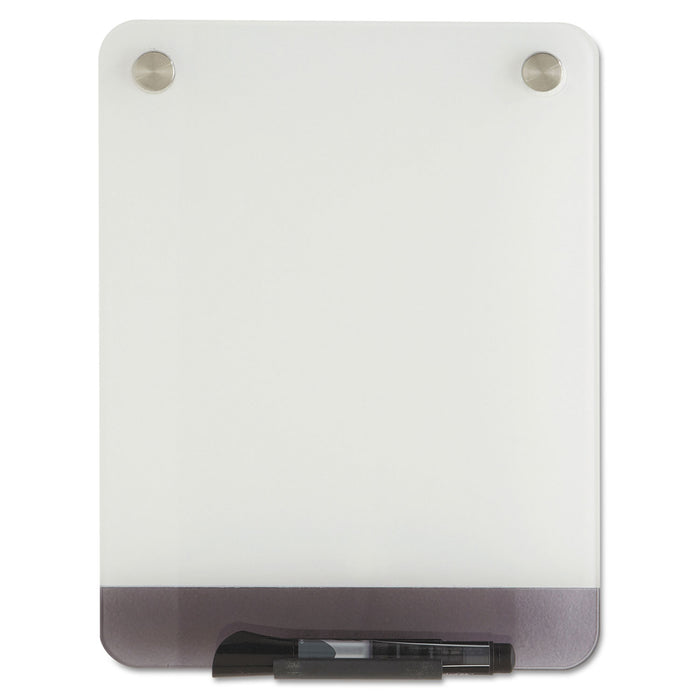 Clarity Glass Personal Dry Erase Boards, Ultra-White Backing, 9 x 12