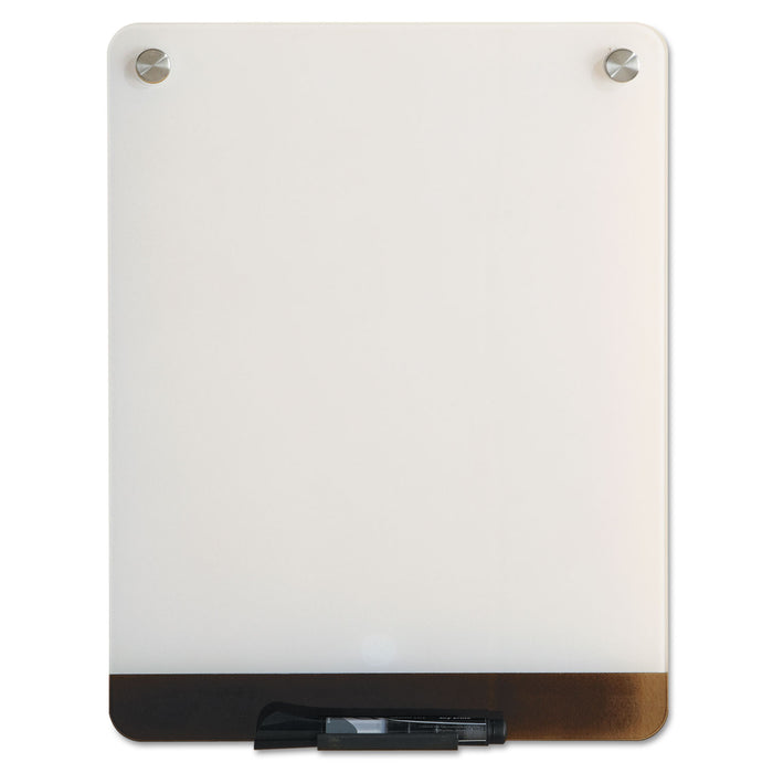 Clarity Glass Personal Dry Erase Boards, Ultra-White Backing, 12 x 16