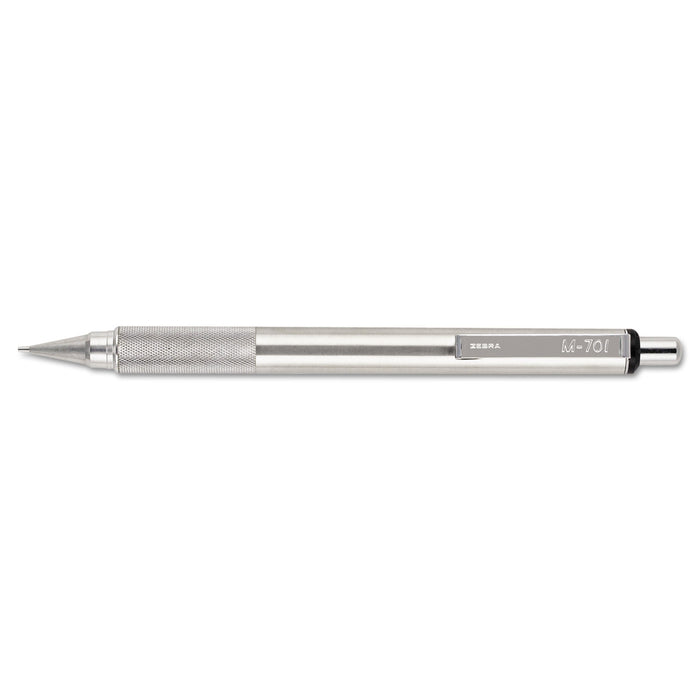 M-701 Mechanical Pencil, 0.7 mm, HB (#2.5), Black Lead, Silver Barrel