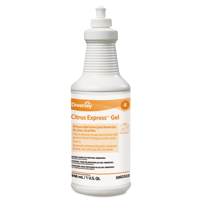 Citrus Express Gel Spotter, Citrus Scent, 32 oz Squeeze Bottle, 6/Carton