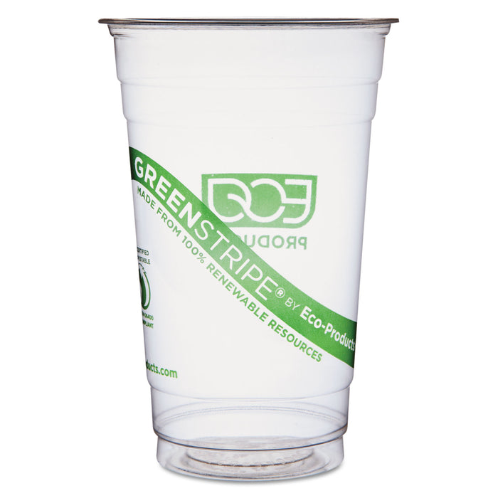 GreenStripe Renewable & Compostable Cold Cups - 20oz., 50/PK, 20 PK/CT