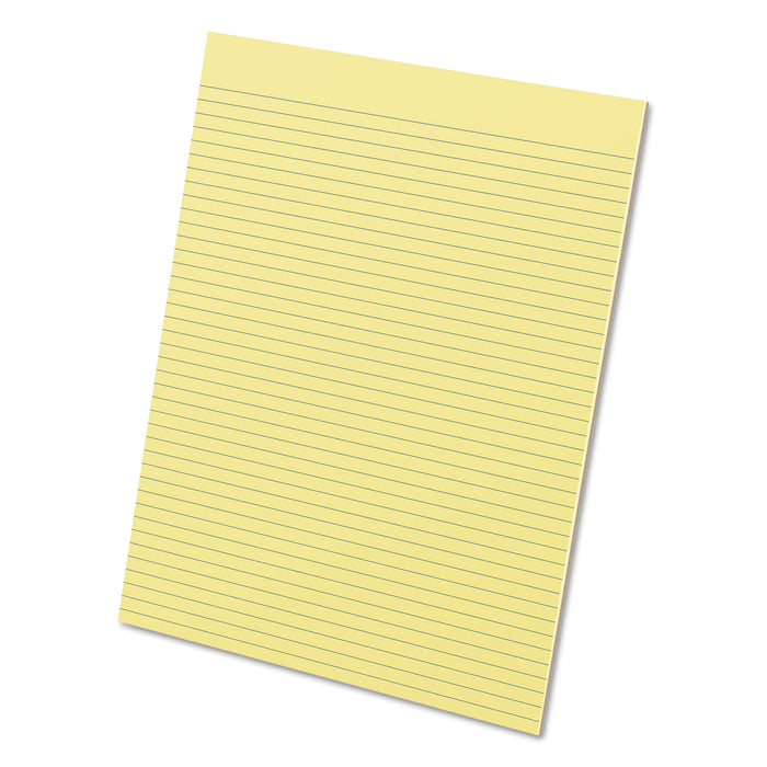 Glue Top Pads, Narrow Rule, 8.5 x 11, Canary, 50 Sheets, Dozen