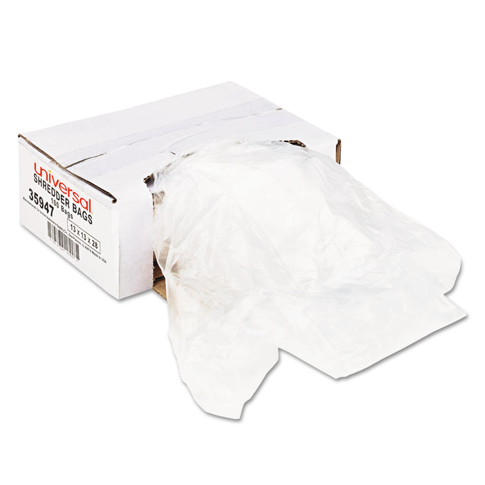 High-Density Shredder Bags, 16 gal Capacity, 100/Box