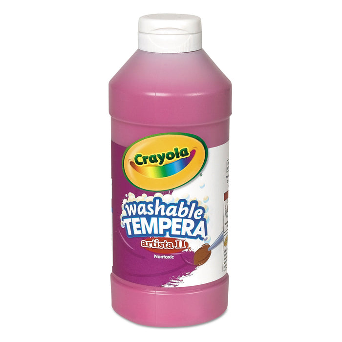 Artista II Washable Tempera Paint, Magenta, 16 oz