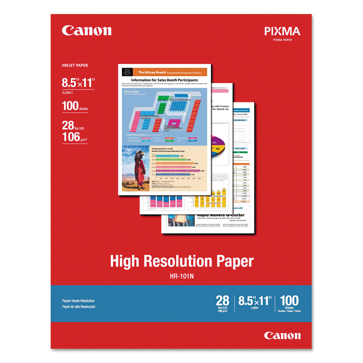High Resolution Paper, 8.5 x 11, Matte White, 100/Pack — One Source Supply