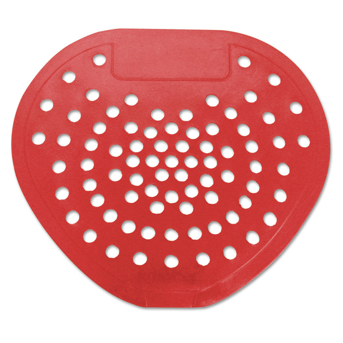Health Gards Vinyl Urinal Screen, 7 3/4"w x 6 7/8"h, Red, Cherry, Dozen