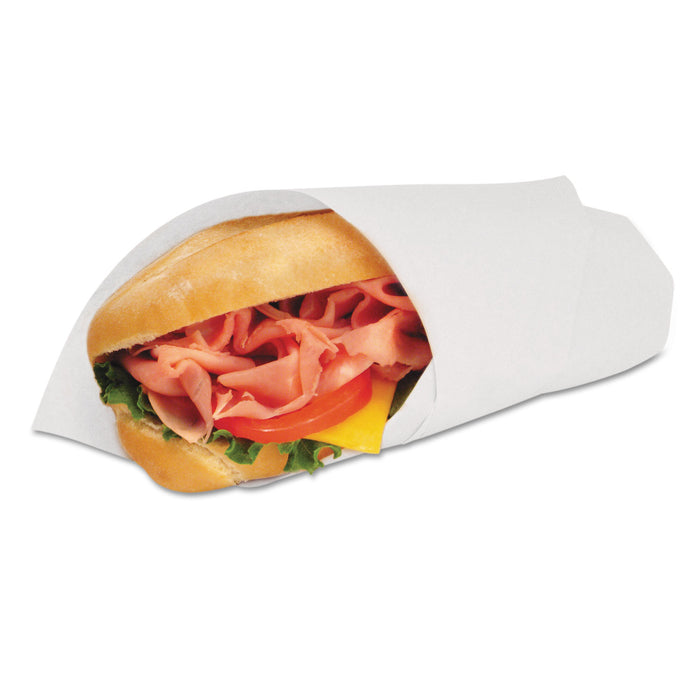 Deli Wrap Dry Waxed Paper Flat Sheets, 12 x 12, White, 5000/Carton