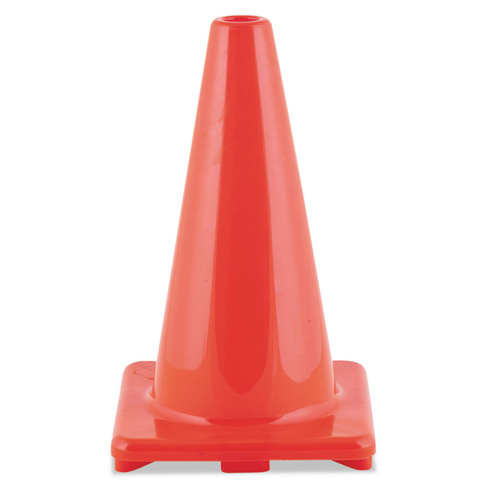 Hi-Visibility Vinyl Cones, 18" Tall, Orange
