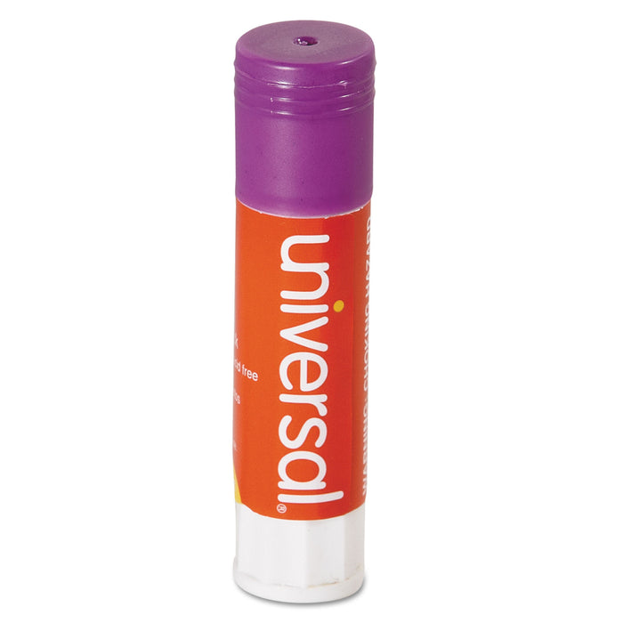 Glue Stick Value Pack, 0.28 oz, Applies Purple, Dries Clear, 30/Pack