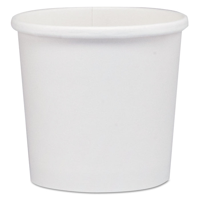 Flexstyle Dbl Poly Paper Containers, WH, 12 oz, 3 3/5", 25/Bag, 20 Bags/Carton