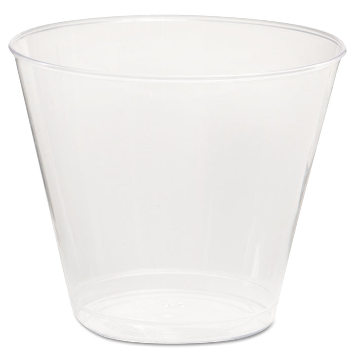 Comet Plastic Tumbler, 5 oz., Clear, Squat, 50/Pack