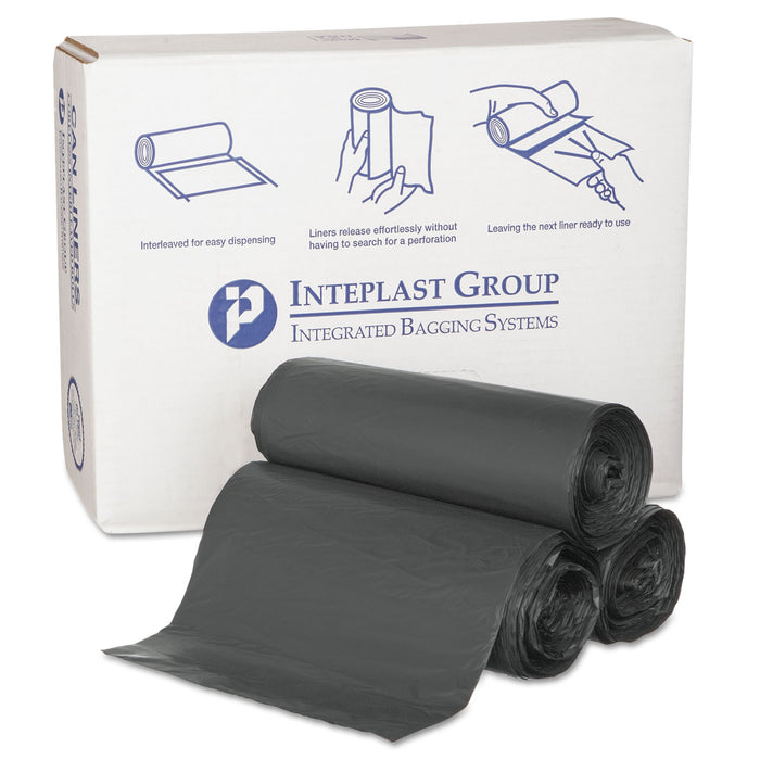 High-Density Commercial Can Liners, 55 gal, 0.87 mil, 36" x 60", Black, 150/Carton