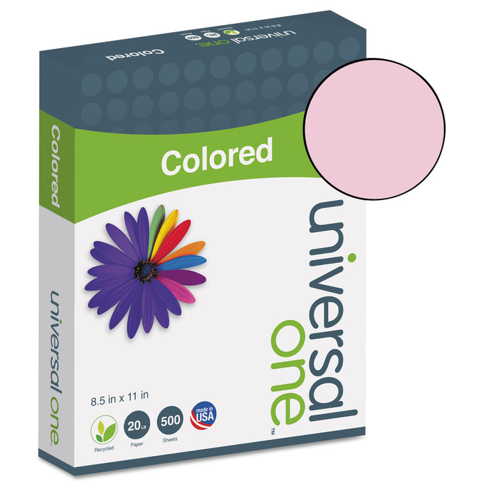 Deluxe Colored Paper, 20lb, 8.5 x 11, Pink, 500/Ream