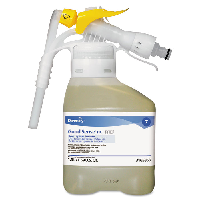 Good Sense Liquid Odor Counteractant, Fresh, 1.5 L RTD Bottle, 2/Carton