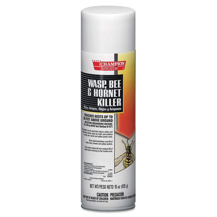 Champion Sprayon Wasp, Bee & Hornet Killer, 15oz, Can, 12/Carton