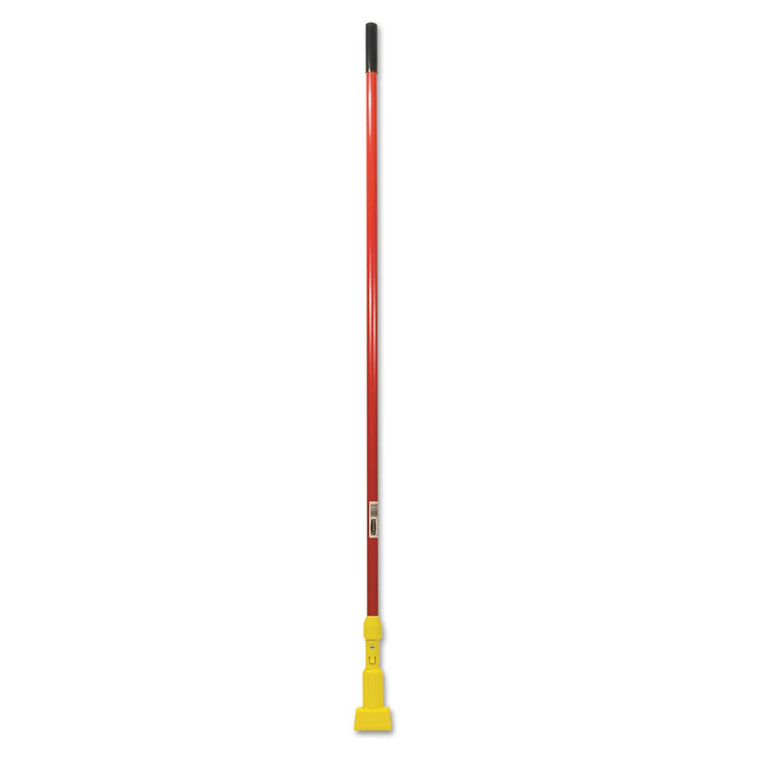 Gripper Fiberglass Mop Handle, 60", Red/Yellow