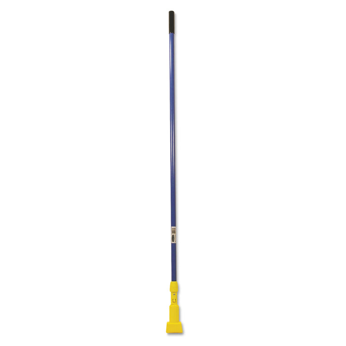 Gripper Fiberglass Mop Handle, 60", Blue/Yellow