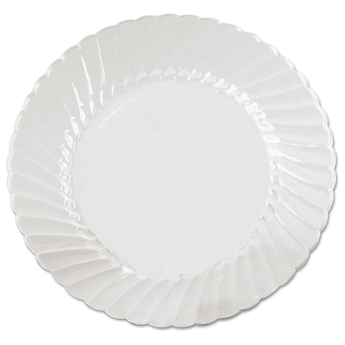 Classicware Plates, Plastic, 9 in, Clear, 18/Bag, 10 Bag/Carton