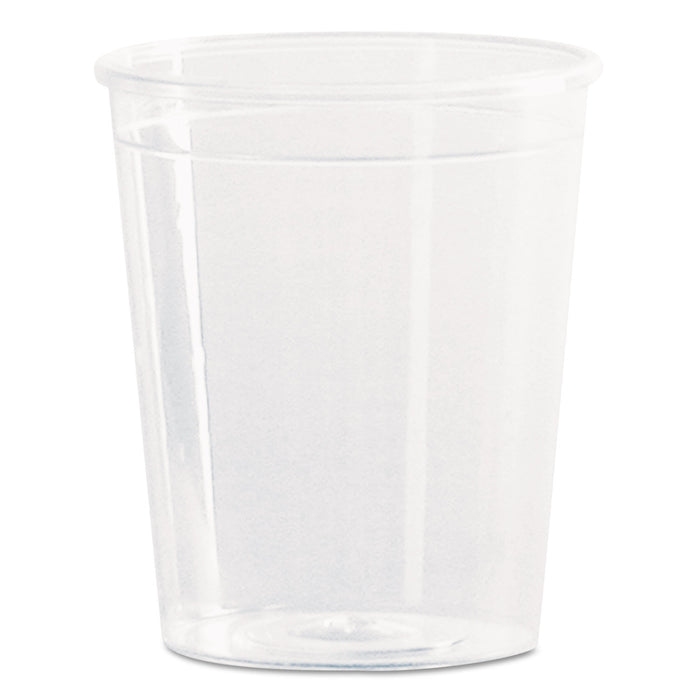 Comet Plastic Portion/Shot Glass, 2 oz., Clear, 50/Pack