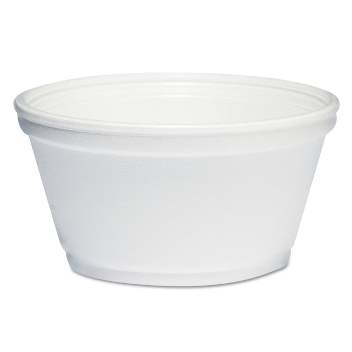 Foam Container, 8oz, White, 1000/Carton
