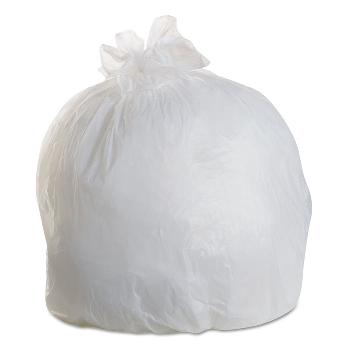 High Density Coreless Can Liners, 56 gal, 17 microns, 43" x 48", Clear, 200/Carton