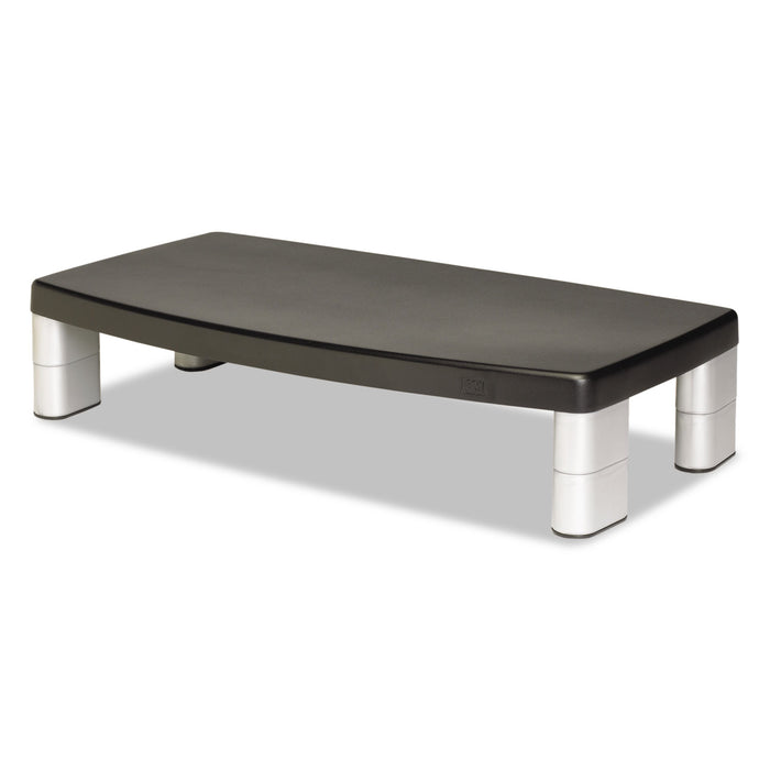 Extra-Wide Adjustable Monitor Stand, 20 x  12 x 1 to 5 7/8, Black