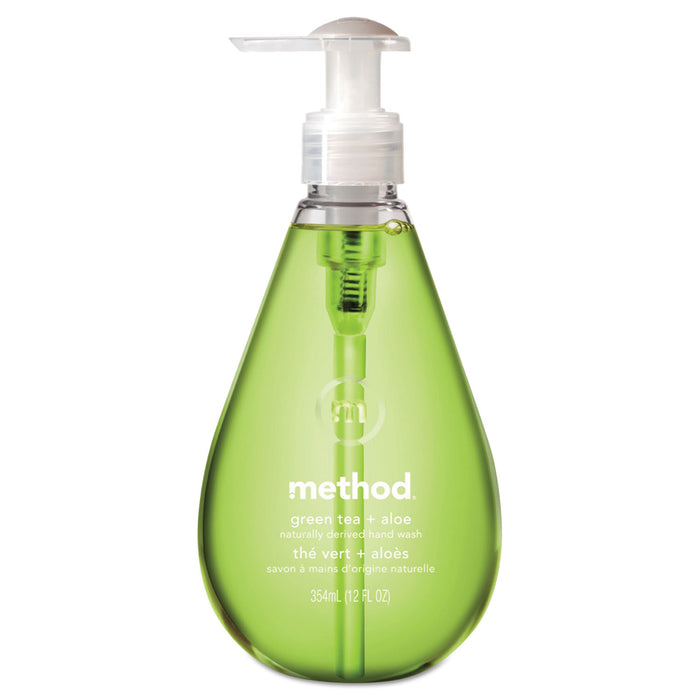 Gel Hand Wash, Green Tea and Aloe, 12 oz Pump Bottle