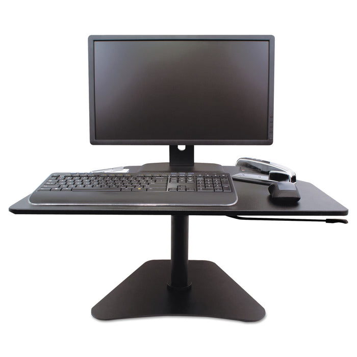 High Rise Adjustable Stand-Up Desk, 28w x 23d x 16.75h, Black