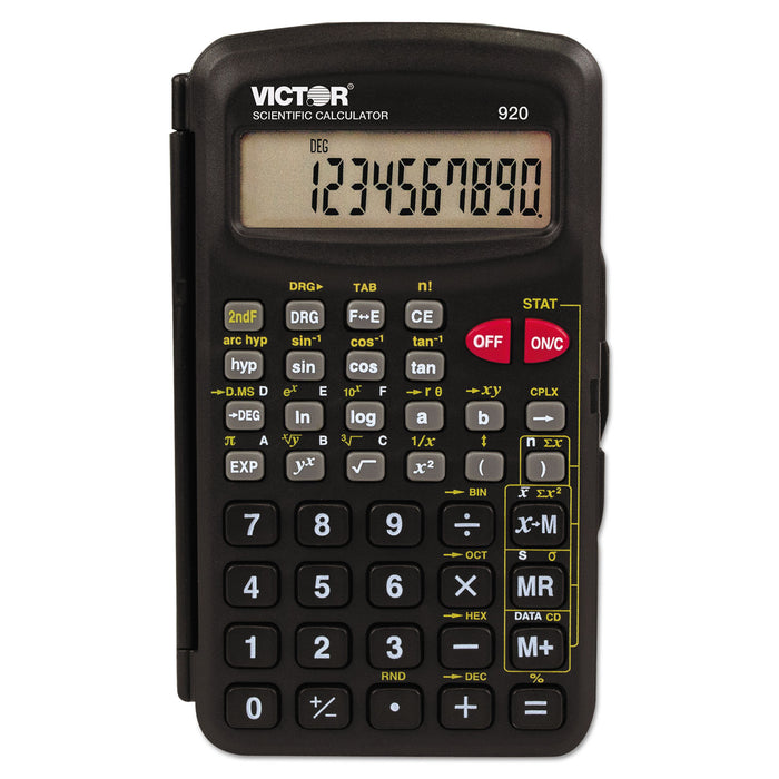 920 Compact Scientific Calculator with Hinged Case,10-Digit, LCD