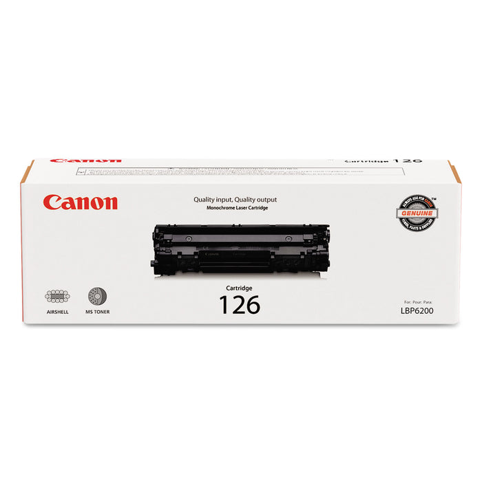 3483B001 (126) Toner, 2100 Page-Yield, Black