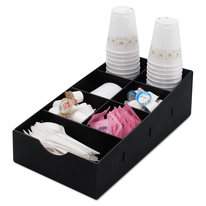 Condiment Caddy, 8.75w x 16d x 5.25h, Black