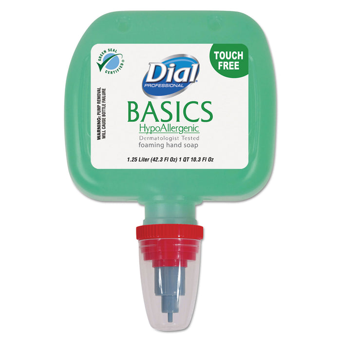 Basics Foaming Hand Wash, Green, 1,250 mL, Cassette Refill, 3/Carton