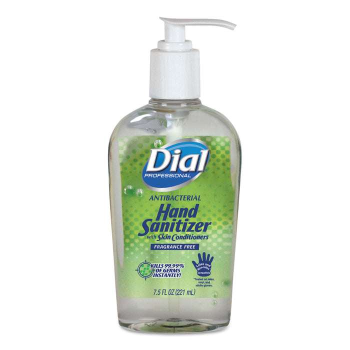 Antibacterial with Moisturizers Gel Hand Sanitizer, 7.5 oz, Pump, Fragrance-Free