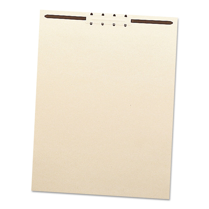 File Backs w/ 2" Capacity Prong Fasteners, Letter Size, Manila, 100/Box
