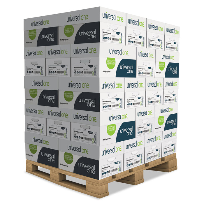 Deluxe Multipurpose Paper, 98 Bright, 20lb, 8.5 x 11, White, 500 Sheets/Ream, 10 Reams/Carton, 40 Cartons/Pallet