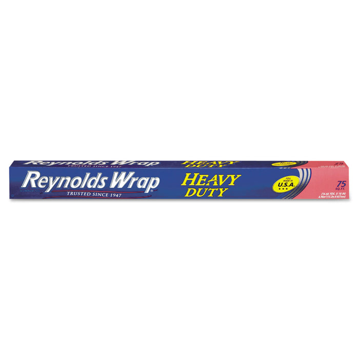 Heavy Duty Aluminum Foil Roll, 18" x 75 ft, Silver
