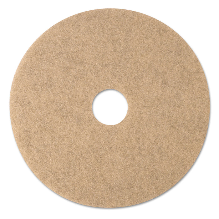 Ultra High-Speed Natural Blend Floor Burnishing Pads 3500, 20" Dia., Tan, 5/CT