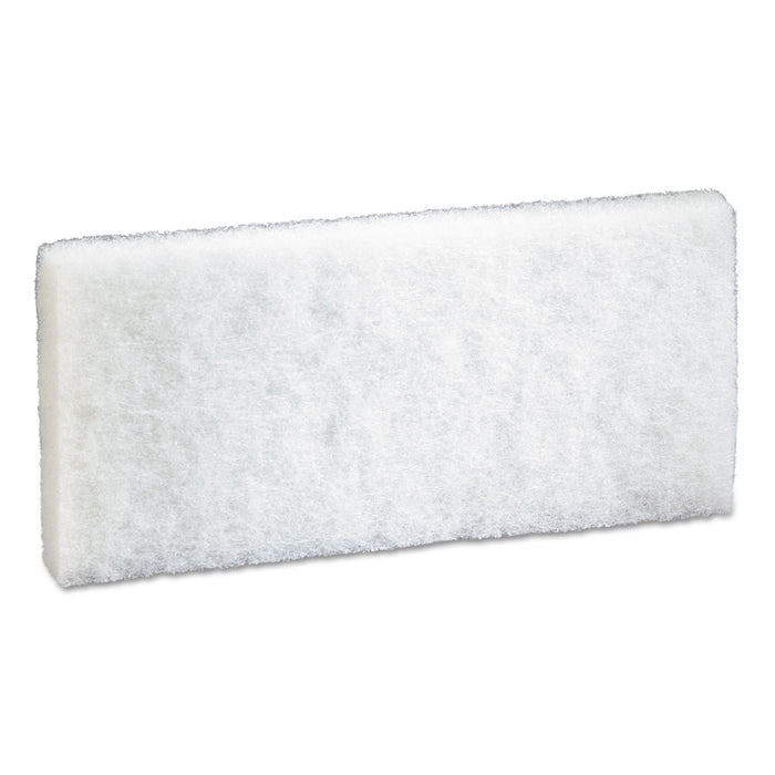Doodlebug Scrub Pad, 4.6" x 10", White, 5/Pack, 4 Packs/Carton