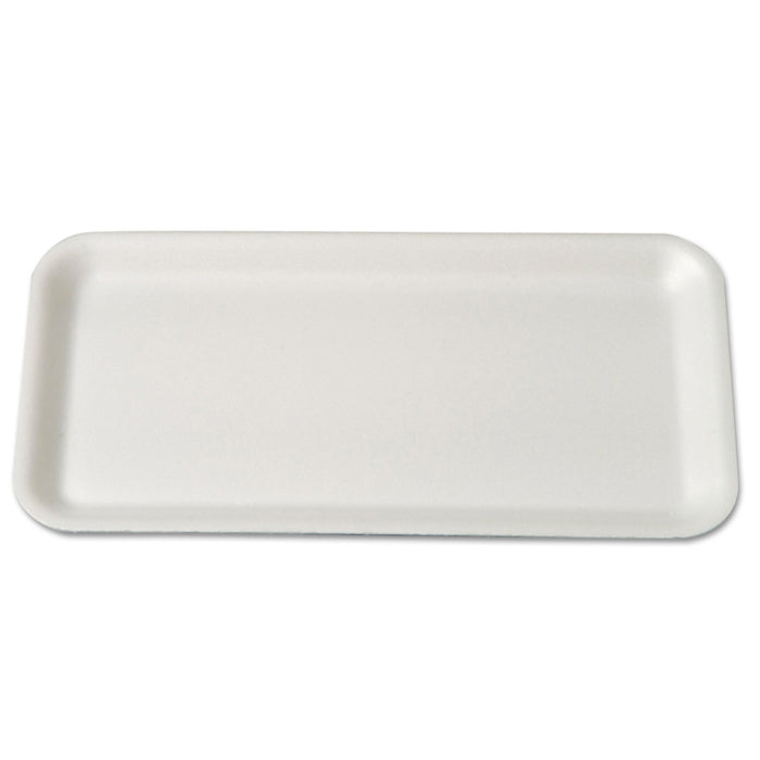 Supermarket Trays, Foam, White, 10 3/4 x 5 3/4 x 1/2
