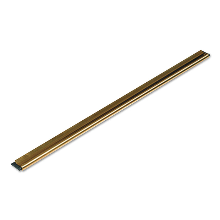 Golden Clip Brass Channel with Black Rubber Blade & Clip, 12 Inches, Straight