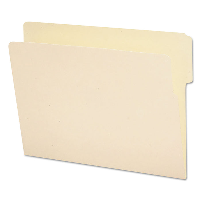 Heavyweight Manila End Tab Folders, 9" Front, 1/3-Cut Tabs, Top Position, Letter Size, 100/Box