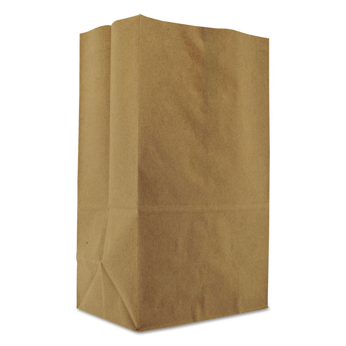 Grocery Paper Bags, 57 lbs Capacity, 1/8 BBL, 10.13"w x 6.75"d x 14.38"h, Kraft, 500 Bags