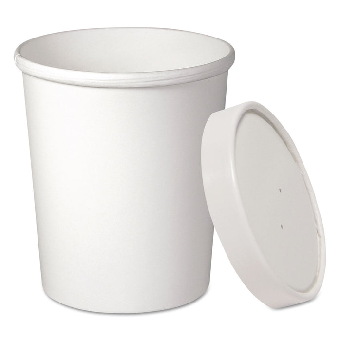 Flexstyle Double Poly Food Combo Pack, 32 oz, White, 25/Pack, 10 Packs/Carton