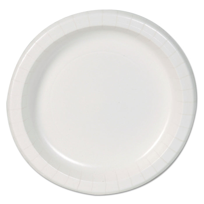 Basic Paper Dinnerware, Plates, White, 8.5" Diameter, 125/Pack, 4/Carton