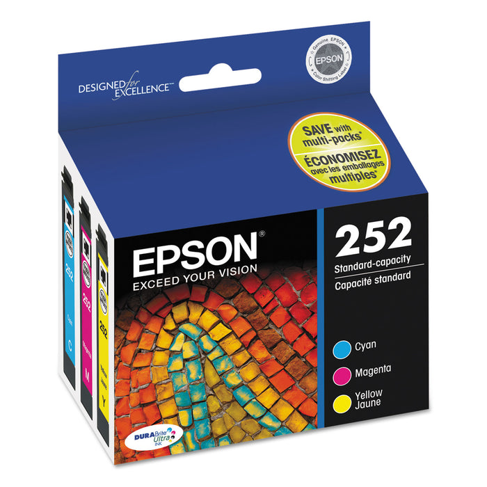 T252520 (252) DURABrite Ultra Ink, Cyan/Magenta/Yellow, 3/Pack