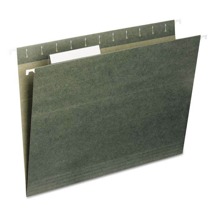 Hanging Folders, Letter Size, 1/3-Cut Tab, Standard Green, 25/Box
