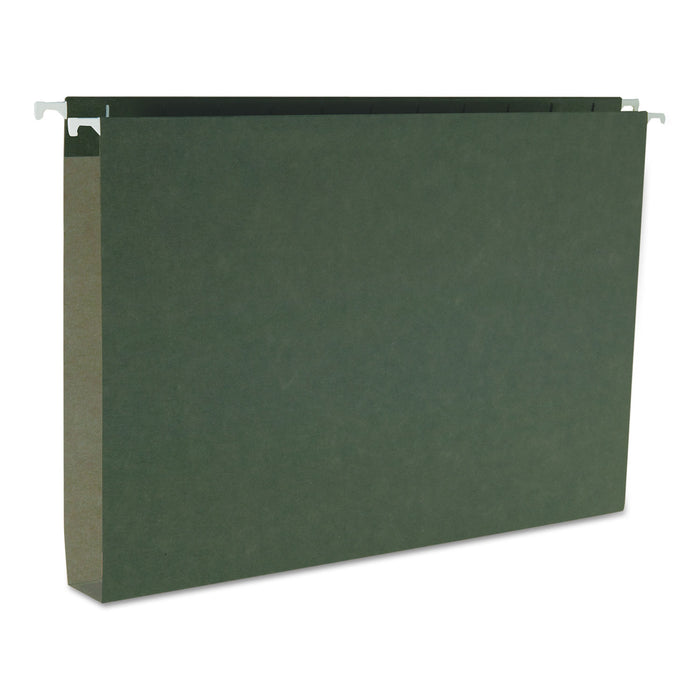Box Bottom Hanging File Folders, Legal Size, Standard Green, 25/Box