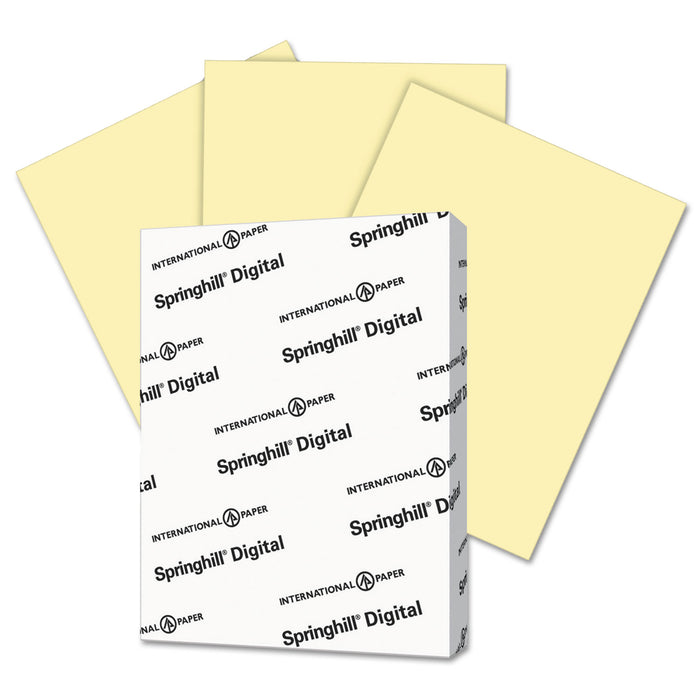 Digital Index Color Card Stock, 110lb, 8.5 x 11, Canary, 250/Pack