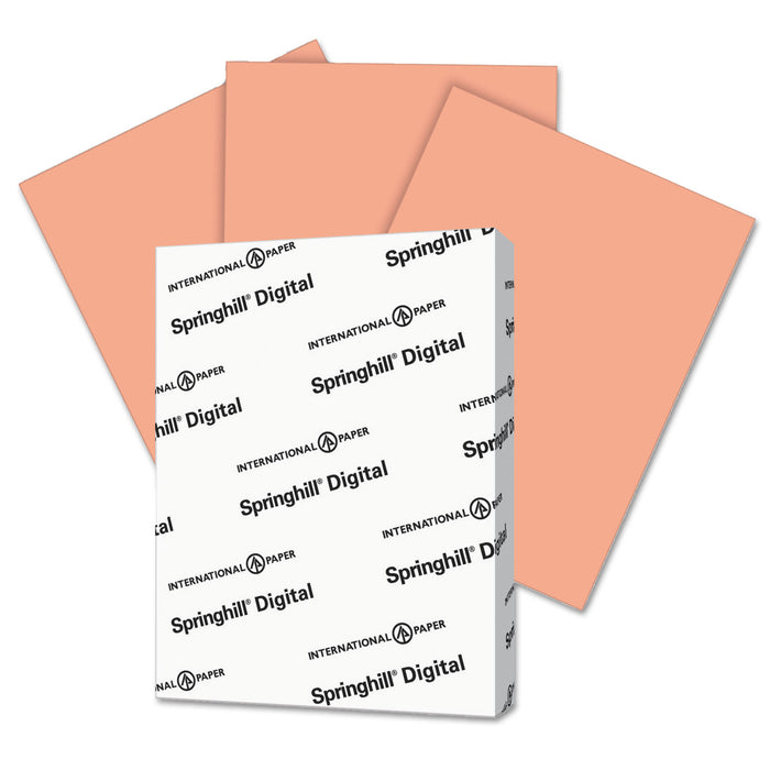 Digital Index Color Card Stock, 110lb, 8.5 x 11, Salmon, 250/Pack
