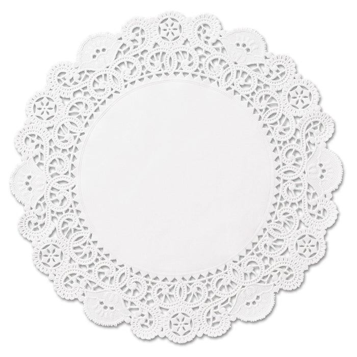 Brooklace Lace Doilies, Round, 4", White, 2000/Carton